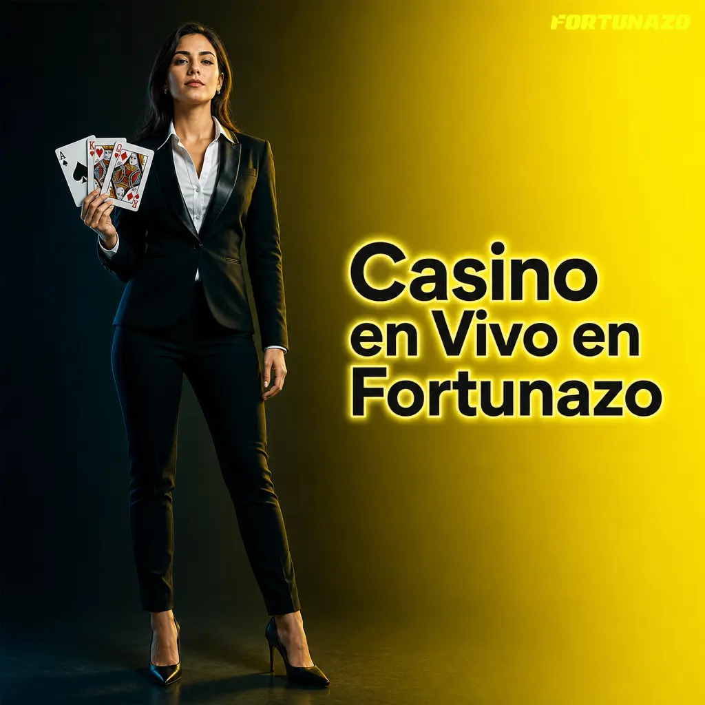 Casino en vivo de Fortunazo con crupieres reales, ruleta, blackjack, bacará, póker y rueda de multiplicadores en HD.