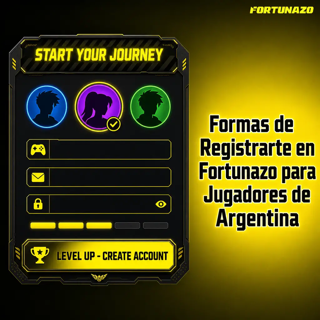 Cuatro métodos para registrarte en Fortunazo: formulario estándar, rápido, redes sociales o app móvil para jugadores argentinos.