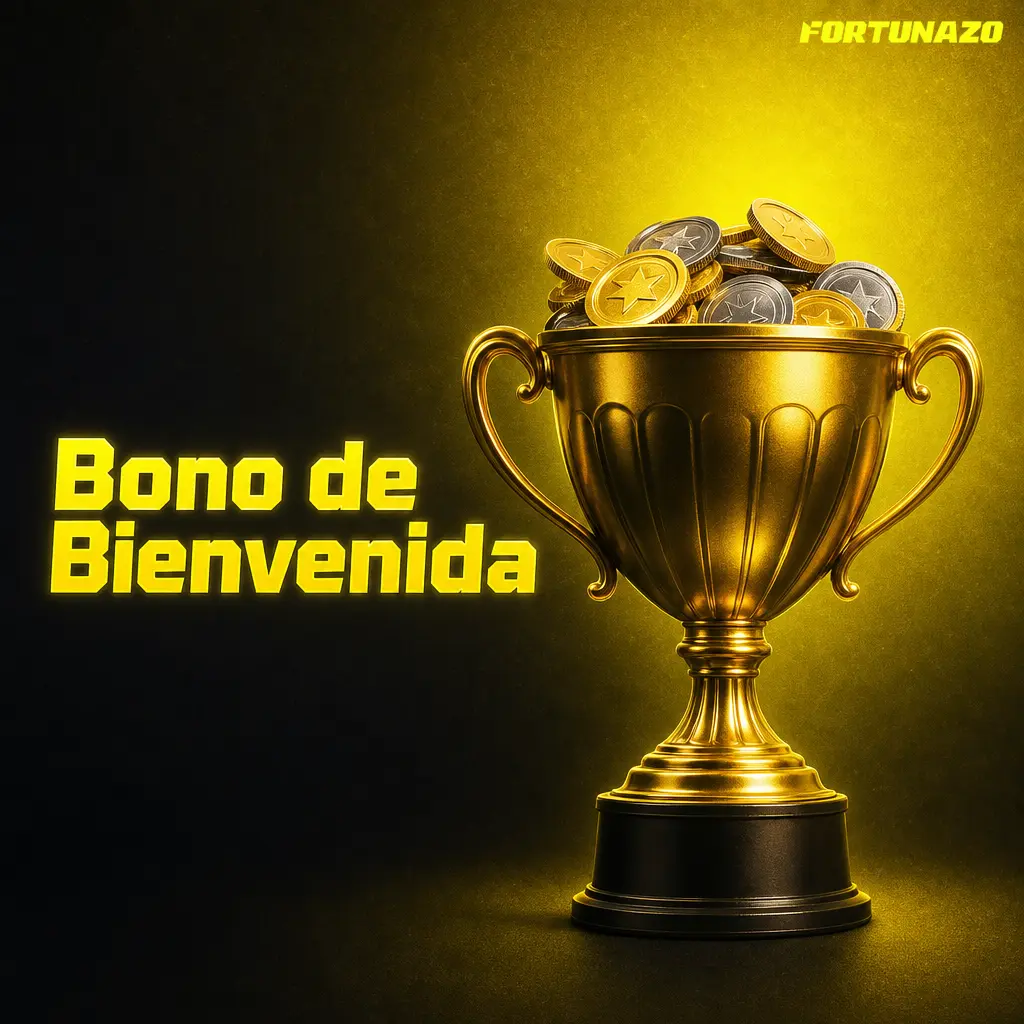 Bono de bienvenida Fortunazo: 550% más 250 giros gratis en casino y casino en vivo, o 500% más ARS 10.000 en deportes.
